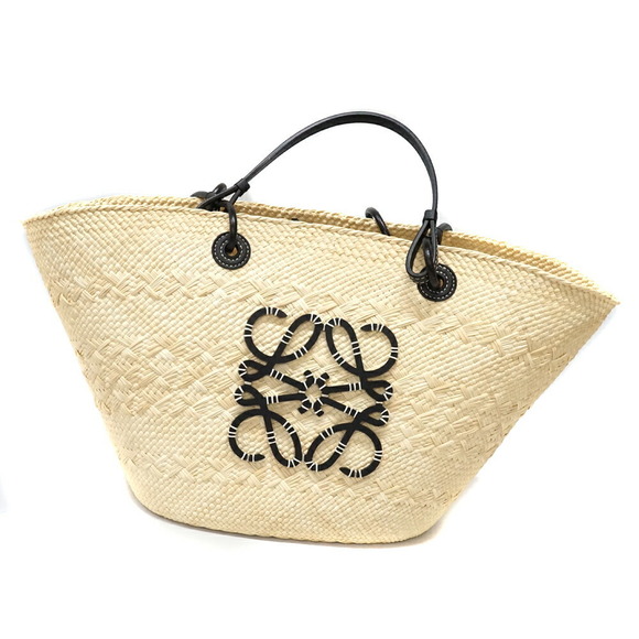 Loewe Handbags - Loewe Anagram Basket Bag Iraka Palm